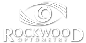 Rockwood Optometry Logo White Version